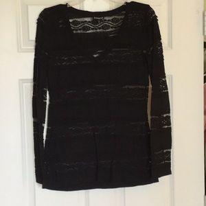 Express long sleeve lace top